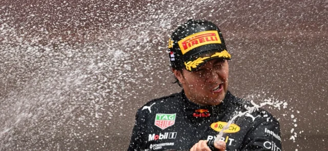 Sergio Pérez, piloto de Red Bull. Foto: AFP.