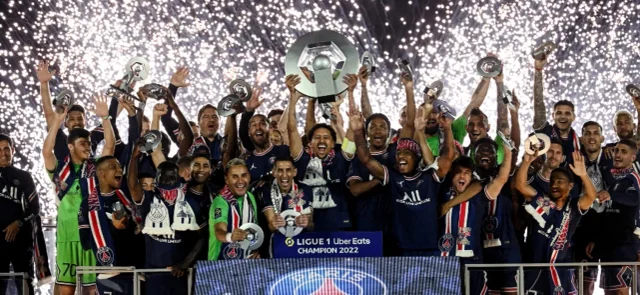 PSG campeón de la Ligue 1 de Francia. Foto: AFP.