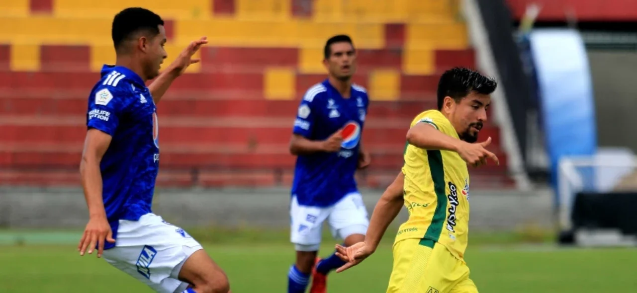 Millonarios recibe a Bucaramanga. Foto: VizzorImage / Jaime Moreno