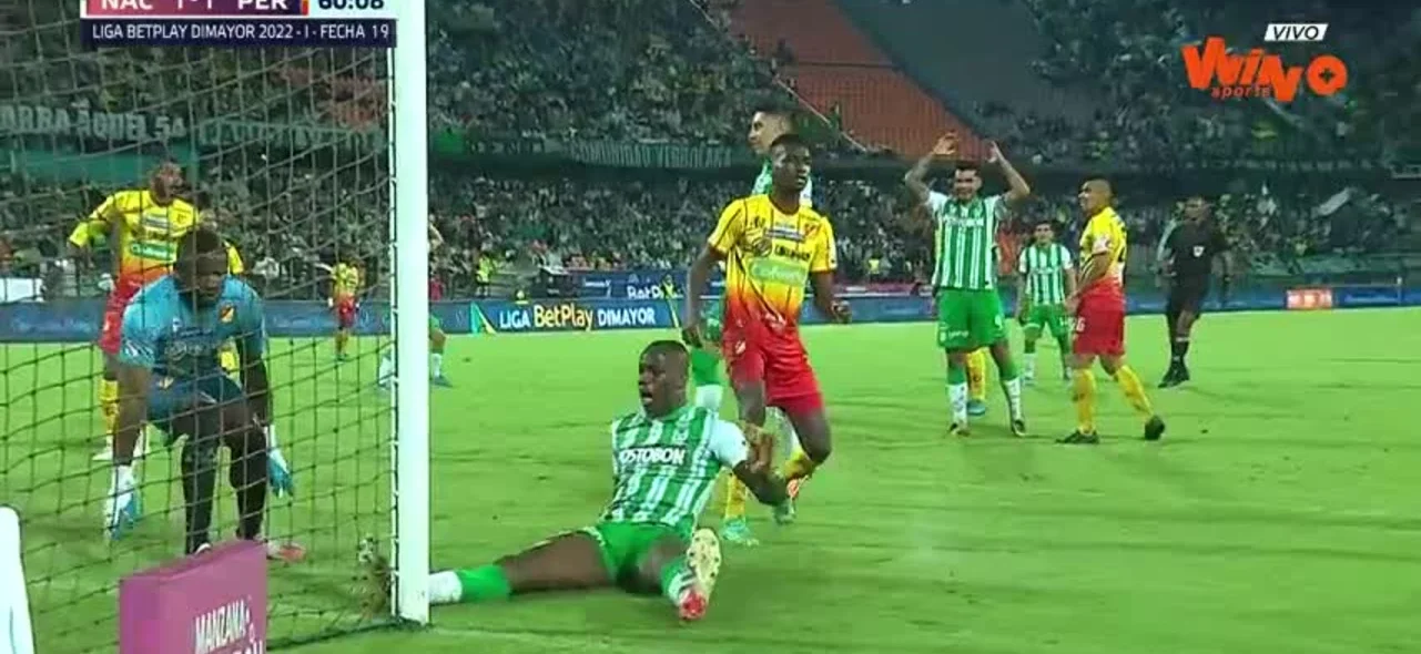 Nacional empata con Pereira 1-1.