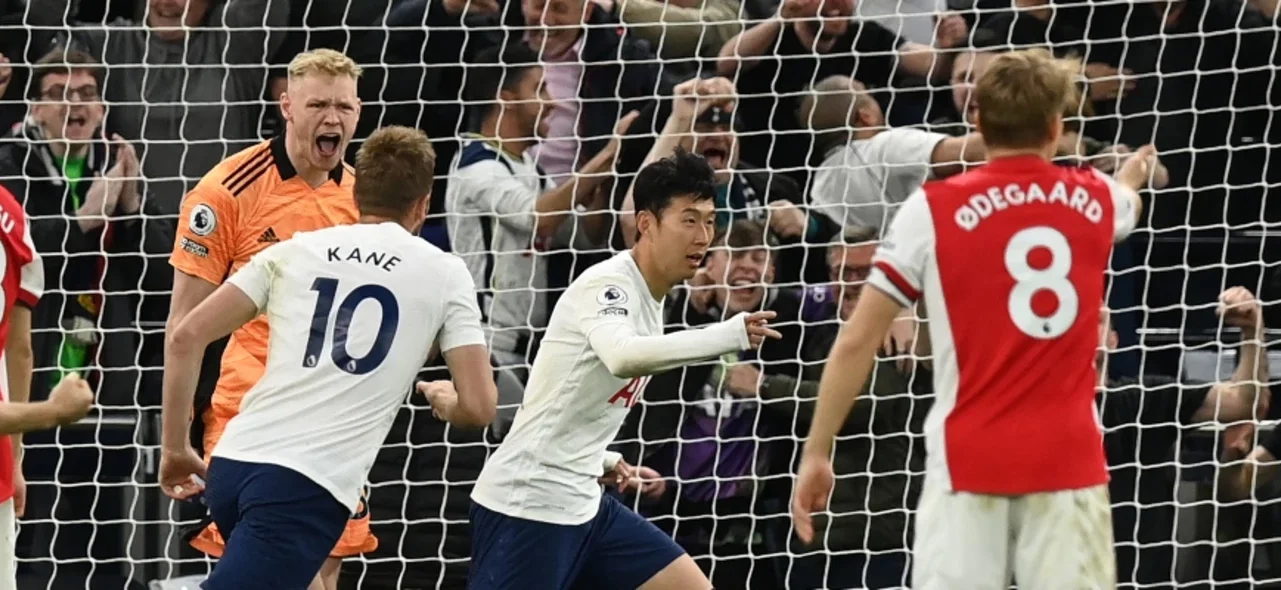 Tottenham goleó a Arsenal. Foto: AFP