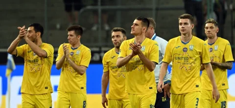 Ucrania jugó un amistoso frente al Borussia Mönchengladbach. Foto: AFP.