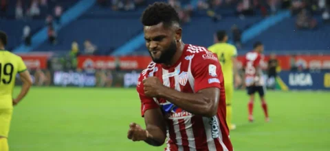 Miguel Borja confía plenamente en Junior para llegar a la final | Foto: VizzorImage / Jairo Cassiani