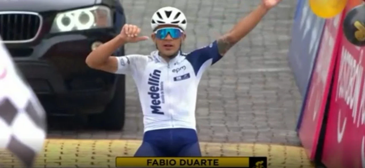 Fabio Duarte ganó la etapa 5 de la Vuelta a Colombia