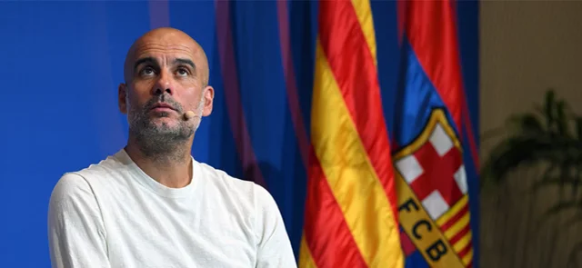 Guardiola, entrenador de Manchester City. Foto: AFP