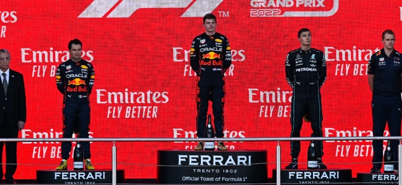 Max Verstappen, ganador del Gran Premio de Azerbaiyán. Foto: AFP