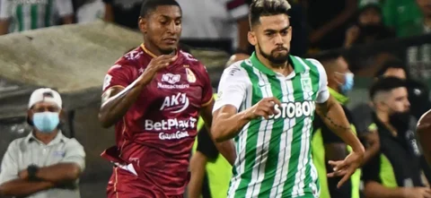 Nacional y Tolima disputan la final de la Liga BetPlay. Foto: VizzorImage / Luis Benavides