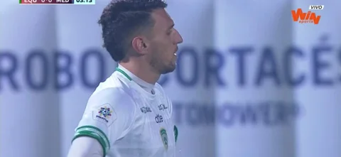 Washington Ortega quedó expulsado al minuto 3 del primer tiempo.