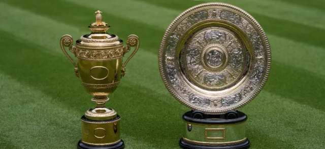 Trofeos de Wimbledon. Foto: AFP