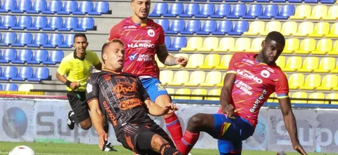 Goleada de Pasto 4-0 frente a Envigado. / Foto: VizzorImage / Leonardo Castro