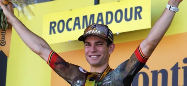 Wout logró el mejor tiempo en un circuito de 40 km. / Foto: AFP.