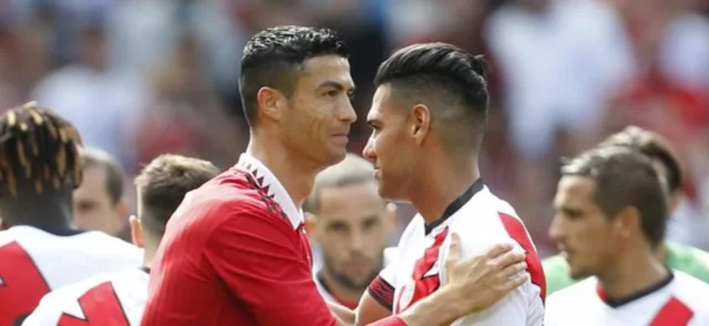 Cristiano Ronaldo y Radamel Falcao García. Foto: Twitter/@LeagueOfi