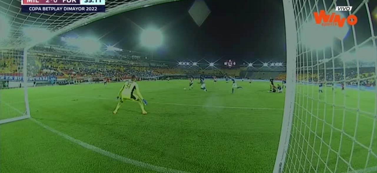 Fortaleza se perdió el gol del descuento ante Millonarios.