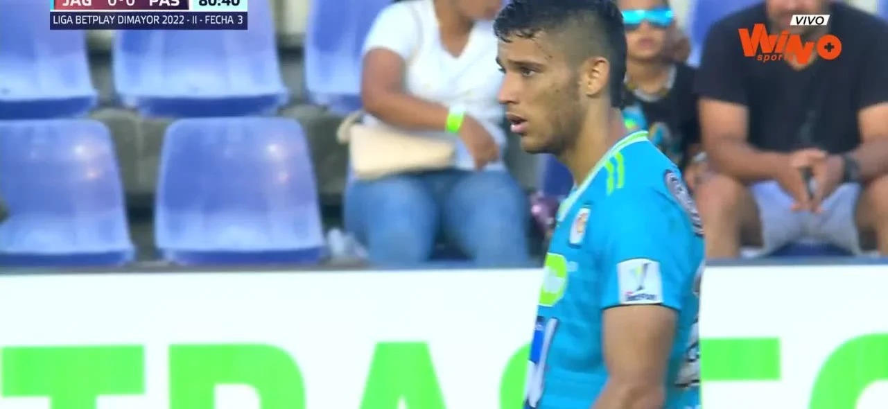 Jugada en partido de Jaguares vs. Pasto.