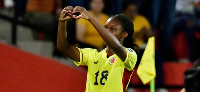 Linda Caicedo anotó en la semifinal frente a Argentina. / Foto: VizzorImage - Miguel Vergel