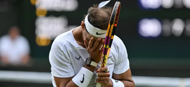 Nadal anunció su baja para la semifinal de Wimbledon / AFP