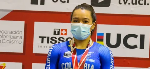 Martha Bayona oro en el Keirin en la Copa de Naciones - Foto: Anderson Bonilla
