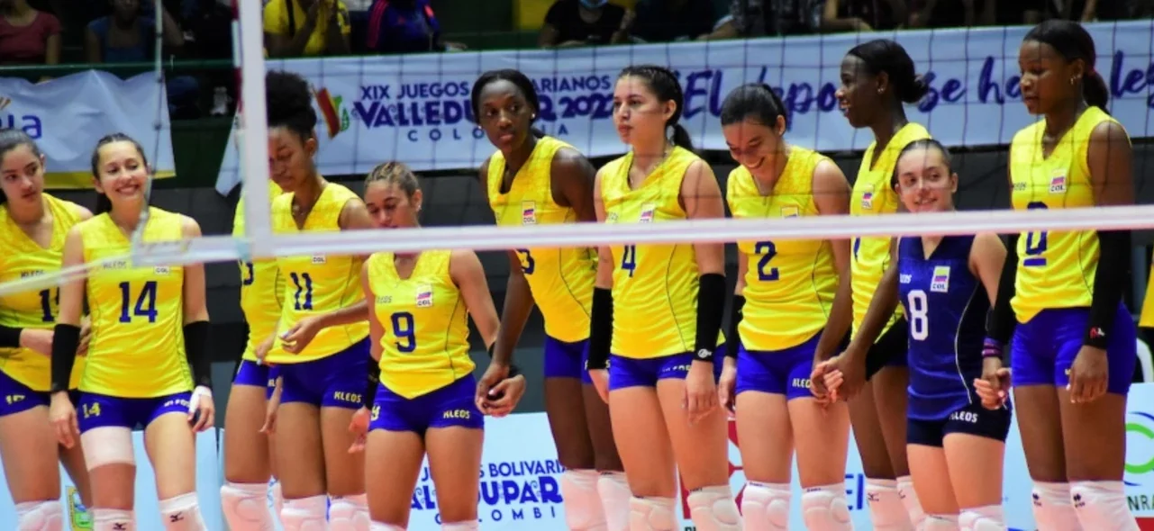 Selección Colombia Femenina de voleibol. Foto: Juegos Bolivarianos