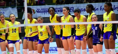 Selección Colombia Femenina de voleibol. Foto: Juegos Bolivarianos