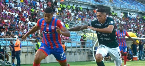 Cali recibe a Unión Magdalena por la Liga BetPlay. Foto: VizzorImage / Gustavo Pacheco