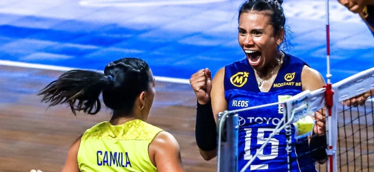 Colombia le ganó en 4 sets a Estados Unidos en la Copa Panamericana de Voleibol. / Foto: Twitter Volei Colombia