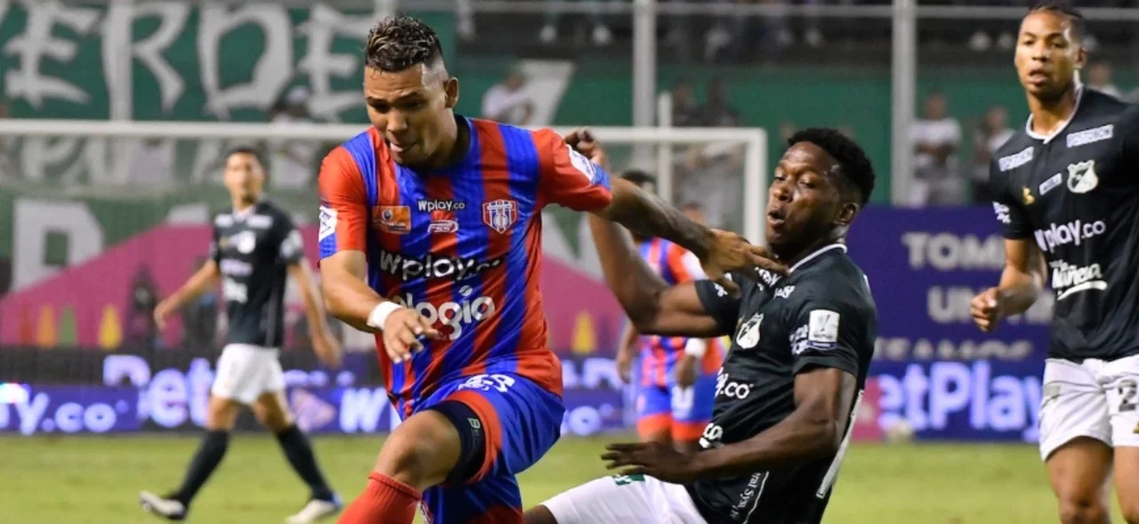 Así fueron los goles del empate 2-2 entre Cali y Unión Magdalena. / Foto: VizzorImage - Gabriel Aponte