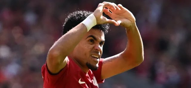 Luis Díaz anotó el primer gol del partido. Foto: AFP