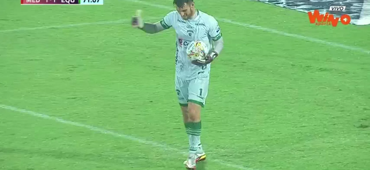 Ortega y dos atajadas frente a La Equidad.