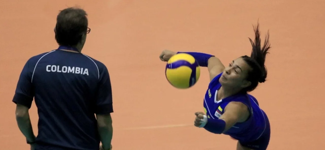 Camila Gómez, jugadora selección Colombia de Voleibol - Foto: AFP