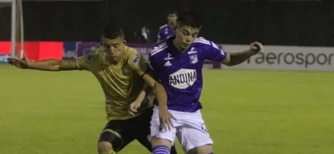 Águilas y Millonarios empataron sin goles. Foto: VizzorImage / Andrés Álvarez