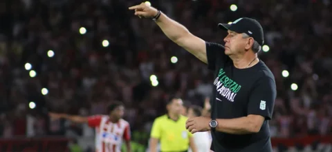 Hernán Darío Herrera confía en que Nacional remonte frente a Junior | Foto: VizzorImage / Jairo Cassiani