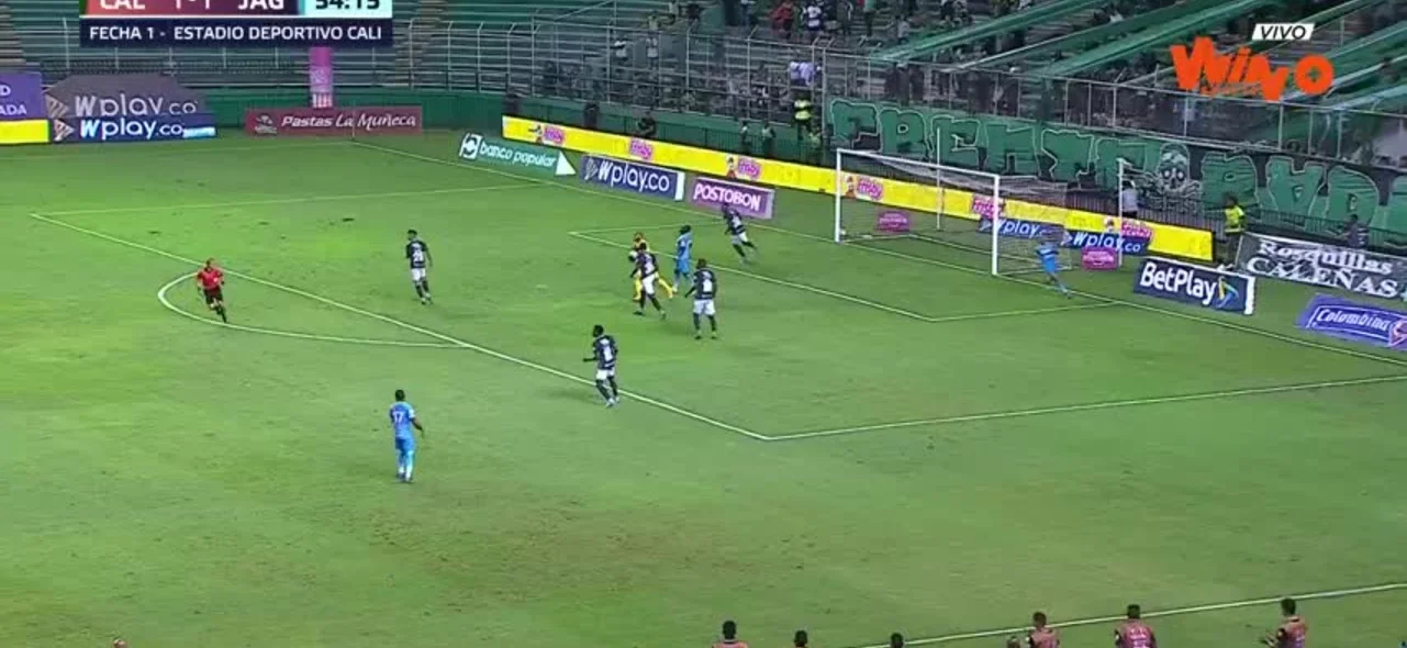 Esta fue la jugada que tapó Acevedo en Cali ante Jaguares