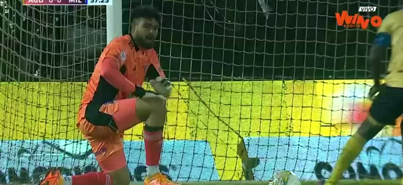 Así fue la atajada de Montero contra Águilas Doradas Así fue la atajada de Montero contra Águilas Doradas