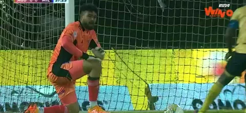 Así fue la atajada de Montero contra Águilas Doradas