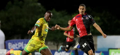 Leones y Cúcuta empataron 1-1. Foto: VizzorImage / Andres Alvarez