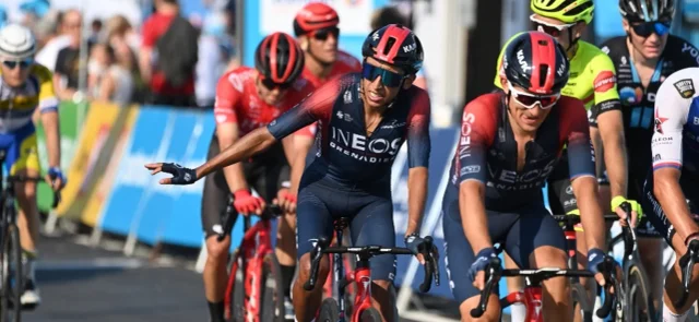 Egan Bernal llegó a 2:16 del líder en la etapa 1 del Tour de Dinamarca / AFP
