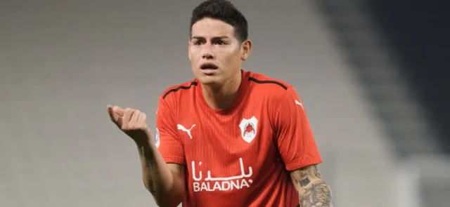 James Rodríguez, volante Al-Rayyan, Foto: AFP