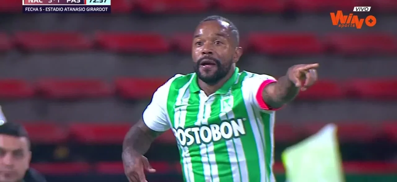 Así fue la jugada que no terminó en gol para Pabón