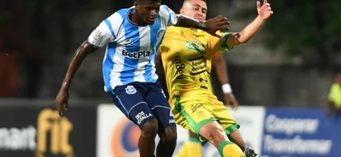 Empate a un gol entre Leones y Real Santander -VizzorImage / Luis Benavides