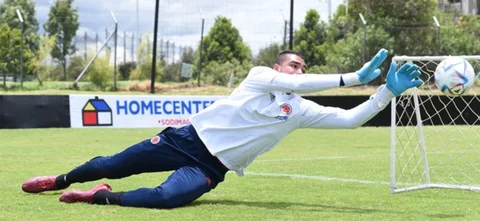 Álvaro Montero entrenó con la selección Colombia / FCF
