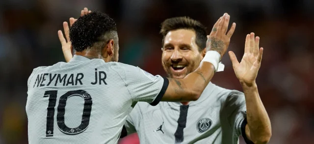 Messi y Neymar fueron figuras. Foto: AFP