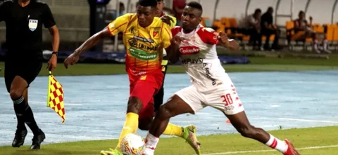 Santa Fe ganó de visita ante Pereira 0-1. / Foto: VizzorImage