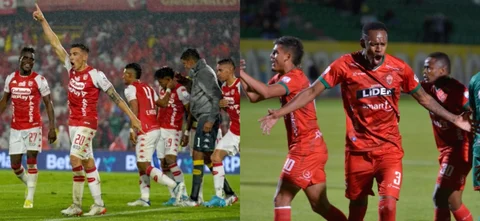 Santa Fe quiere volver a la victoria luego e su derrota contra Medellín. / Foto: Vizzorimage.