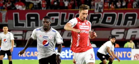 Santa Fe y América empataron. Foto: VizzorImage / Felipe Caicedo