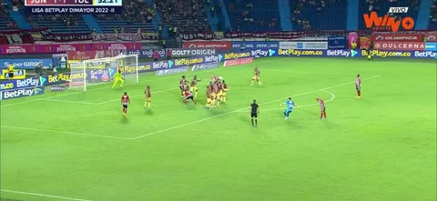 Así fue el tiro libre de Viera en contra de Deportes Tolima