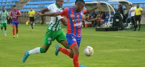 Unión Magdalena y Nacional, empataron 2-2 en Santa Marta