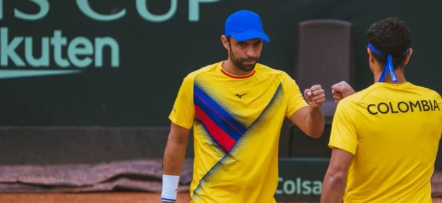Juan Sebastián Cabal y Robert Farah. Foto: Twitter/@fedecoltenis
