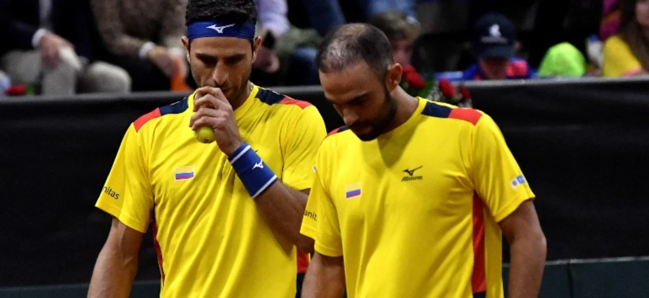 Juan Sebastián Cabal y Robert Farah. Foto: VizzorImage / Luis Ramirez