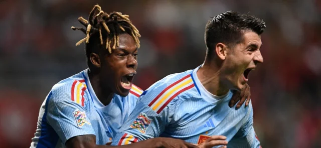 Álvaro Morata le dio el gol de la victoria a España - Foto: AFP