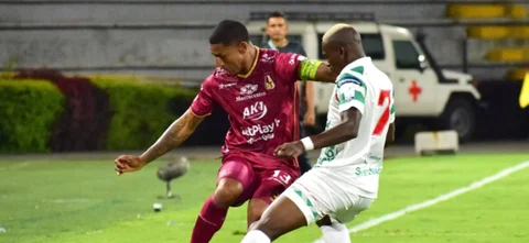 Tolima y Cortuluá empataron sin goles. Foto: VizzorImage / Joan Stiven Orjuela